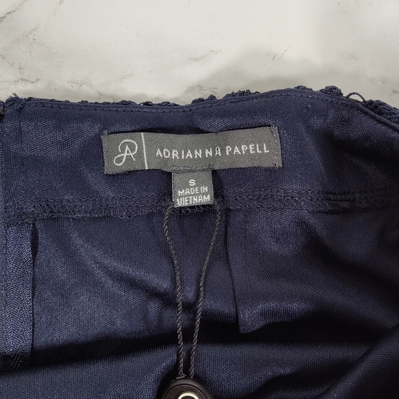 NWT Adrianna Papell Blue Moon Navy Lace Pencil Skirt Size Small - Picture 5 of 10